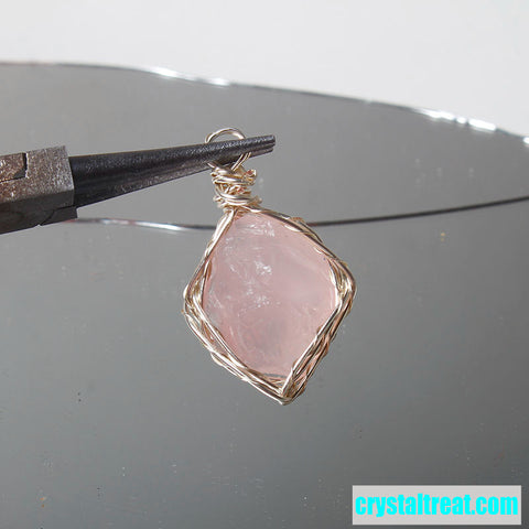 Natural Raw Crystal & Opal Pendant Necklace