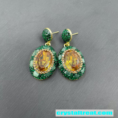 Natural Turkish Sultan Stone & Green Aventurine Jewelry Set