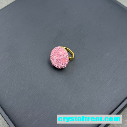 Crushed Gemstone Dome Ring