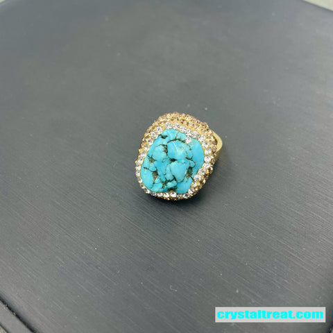 strengthen Handmade Turquoise & Czech Crystal 4-Piece Set