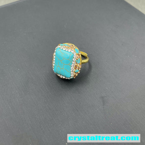 Stabilized Turquoise Inlay Jewelry Set