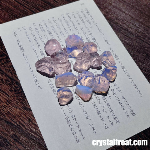 Handmade Natural "Angel's Whisper" Pink Opal Pendant Necklace