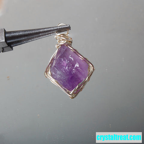 Natural Raw Crystal & Opal Pendant Necklace