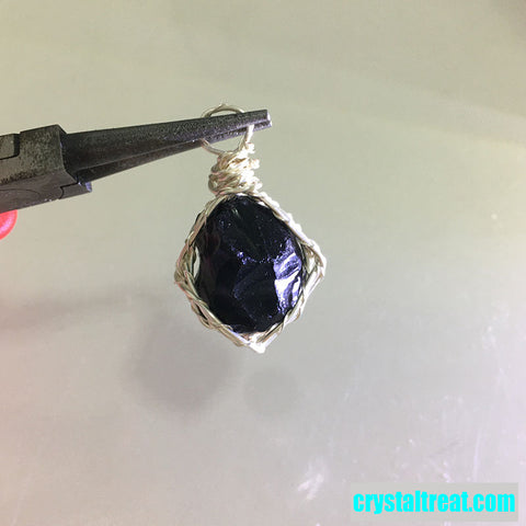 Natural Raw Crystal & Opal Pendant Necklace