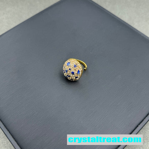 Crushed Gemstone Dome Ring