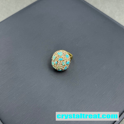 Crushed Gemstone Dome Ring
