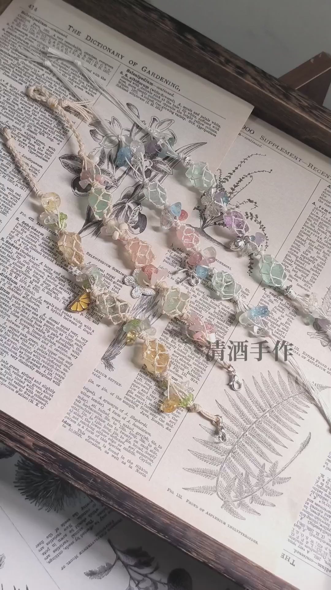Handwoven Natural Crystal, Opal, and Fashion Raw Stone Bracelet