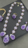 Natural Uruguayan Amethyst and Pearl Statement Collection