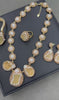 Natural Raw Citrine & Freshwater Pearl Jewelry Set