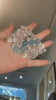 EnhancedClear Crystal and Aquamarine Beaded Bracelet 8mm-12mm